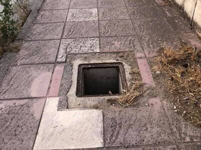 Πάτρα: Το πεζοδρόμιο που είναι....φρεατο...