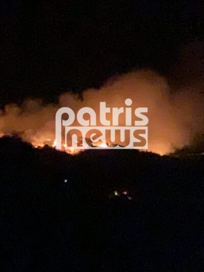 Ηλεία: Τρομακτική φωτιά στη Σμέρνα