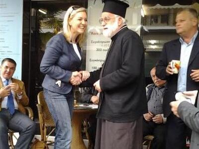 Η υποψήφια ευρωβουλευτής Νατάσα Ράγιου π...