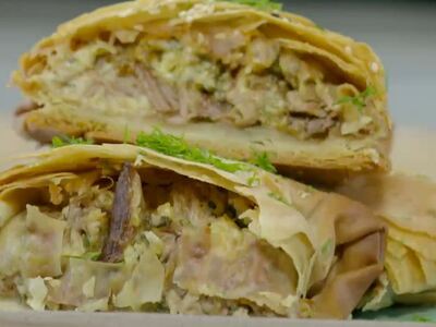 Κρεατόπιτα με αρνί που περίσσεψε