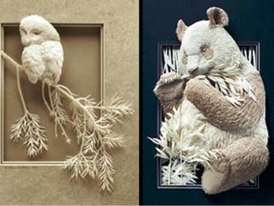 Εντυπωσιακά γλυπτά από χαρτί