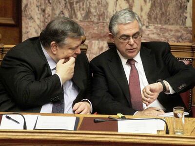 Συνάντηση Παπαδήμου - Βενιζέλου στη 1 μ.μ. 