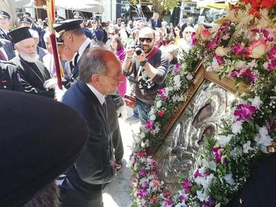 Αίγιο: Στην Παναγία Τρυπητή ο Απόστολος Κατσιφάρας