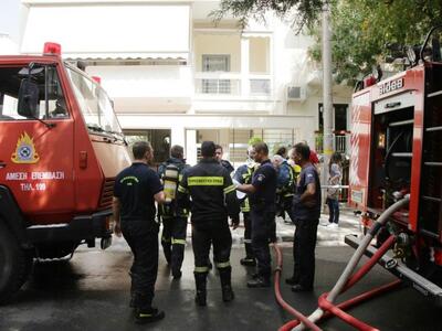 Ισχυρή έκρηξη σε πυλωτή πολυκατοικίας στ...