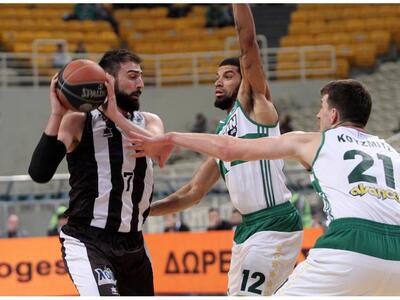 Α1 μπάσκετ: Νίκη θρίλερ του Παναθηναϊκού...