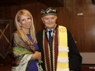 Με την σύζυγό του Ζέττα 