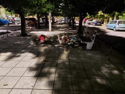 Πάτρα: Δύο άστεγοι στην Τριών Ναυάρχων- ΦΩΤΟ