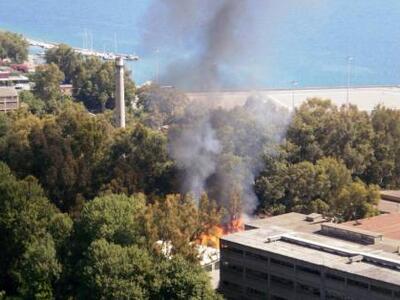 Αίγιο: Πυρκαγιά πίσω από την παλιά Χαρτοποιία