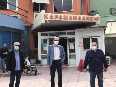 Επίσκεψη του Άγγελου Τσιγκρή στο Καραμαν...