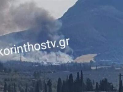 Φωτιά στην Αρχαία Κόρινθο