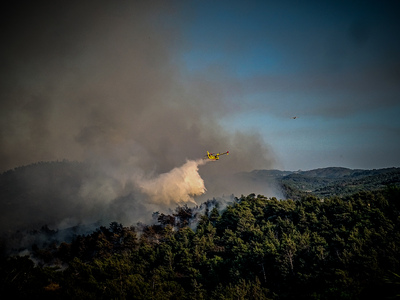 Ρόδος: Καίει για 5η μέρα η μεγάλη φωτιά