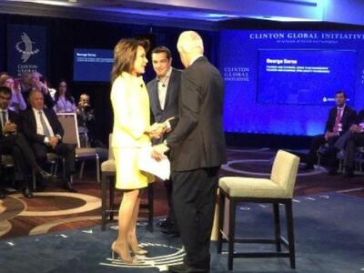 Στην εκδήλωση του Ιδρύματος Κλίντον με τ...