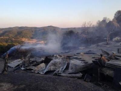 Τρίκαλα: Στάχτες και καταστροφές άφησε π...