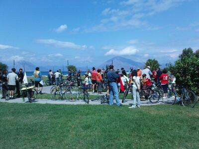 Ποδηλατοπορεία στο κέντρο της Πάτρας