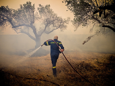 Πρέβεζα: Σε ύφεση η πυρκαγιά στη Βρυσούλα Πρέβεζας
