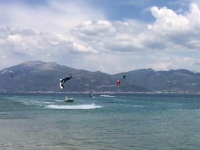 Kite Surfing στο Δρέπανο: Ενα μαγικό κόλ...