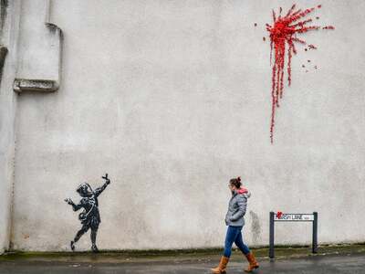 Καταστράφηκε το έργο του Banksy για του ...