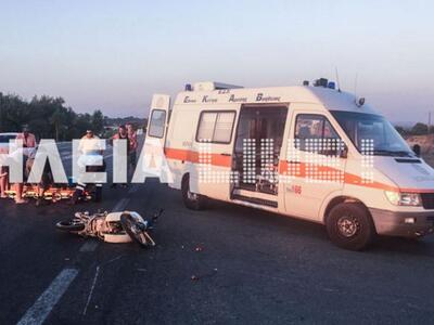 Πύργος: Ένας τραυματίας δικυκλιστής σε τ...