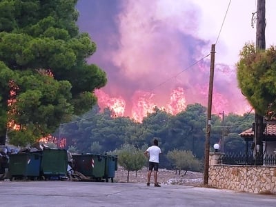 Μεγάλη φωτιά, πάλι, στη Ζάκυνθο