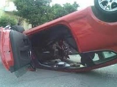 Πάτρα: Αυτοκίνητο αναποδογύρισε στη Ν.Ε....