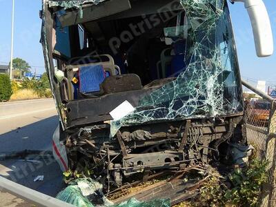 Σώοι οι επιβαίνοντες λεωφορείου, που προ...