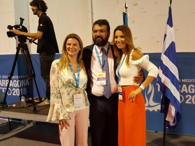 Ο υφυπουργός αθλητισμού με στελέχη της ΔΕΜΑ