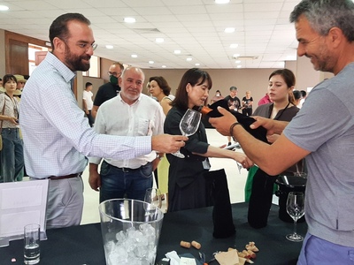 Επαγγελματίες οίνου και δημοσιογράφοι τη...