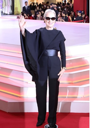 Mέριλ Στριπ με cape σύνολο Celine