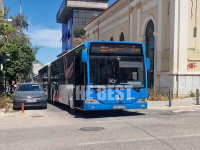 Πάτρα: Δεν μπορούσε να στρίψει το αστικό...