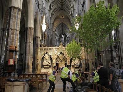 (ΦΩΤΟ reuters) Στο εσωτερικό του Westminster Abbey
