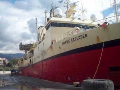 Μεσολόγγι: Το ερευνητικό πλοίο Nordic Ex...