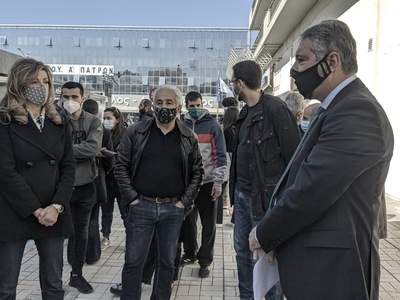 Πάτρα: Η Βίβιαν Σαμούρη στην κινητοποίησ...