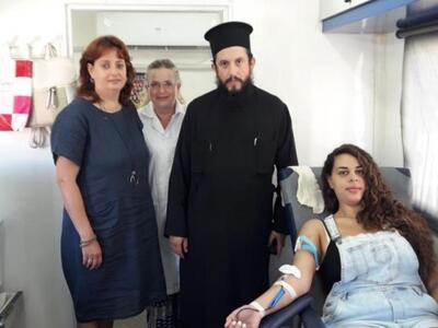 Εθελοντική αιμοδοσία από τον Ι.Ν. Φανερω...