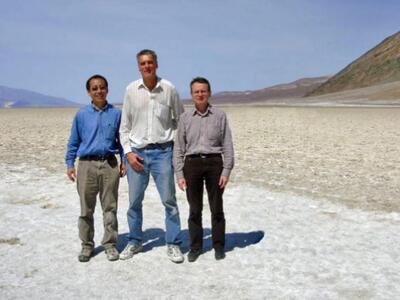 Ο Χρήστος Γεωργίου με τους μόνιμους συνεργάτες του