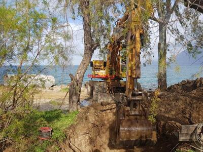 Εργοτάξιο για αντιπλημμυρικά έργα η Ηρώω...