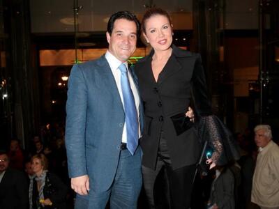 Ο Άδωνης Γεωργιάδης με την Ευγενία Μανωλίδου