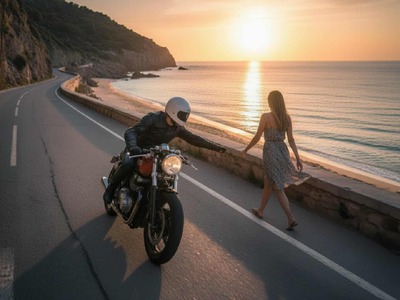 Ρίο: Άνδρας με μηχανάκι και λευκό κράνος...