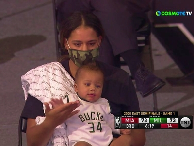 Μαράια και Αντεντοκούνμπο Jr δίπλα στον ...