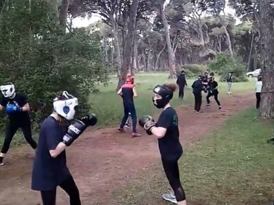 Πολύς κόσμος στο καμπ πυγμαχίας της ΠΓΕ (ΦΩΤΟ)