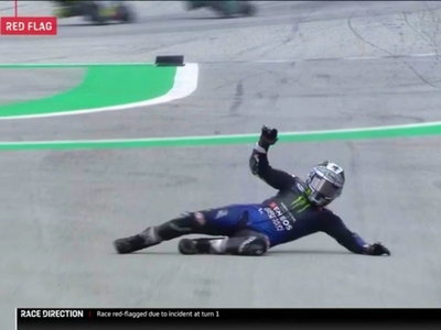 Ατύχημα στο Moto GP της Αυστρίας, τυχερό...