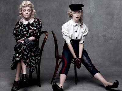 Oι αδερφές Fanning στη Vogue