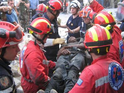 Η διάσωση του 23χρονου στην Αϊτή