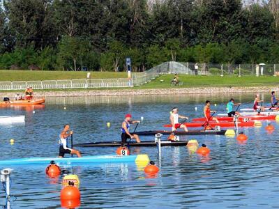 Πρωτάθλημα κανόε καγιάκ στη λιμνοθάλασσα...