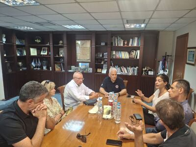 Συνάντηση του Φωκίωνα Ζαΐμη για τα έργα ...