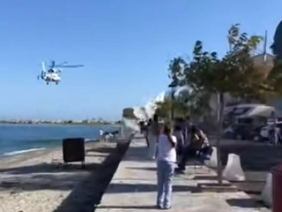 Πλαταμώνας: Βίντεο με ελικόπτερο του λιμ...