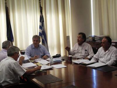 Από τη συνάντηση με τον δήμαρχο Ερύμανθου