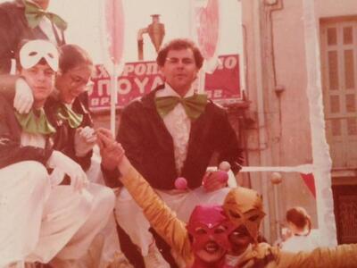 Με Γιώργο Κοτοπούλη, αριστερά και Κώστα ...