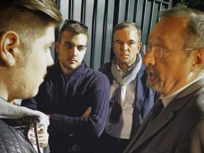 Ο Πατρινός Γιώργος Μαντζαβάς με τον Γάλλο Πρέσβη 