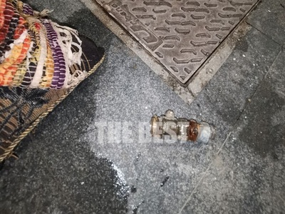 Το παραβιασμένο τμήμα της φραγής της ΔΕΥΑΠ