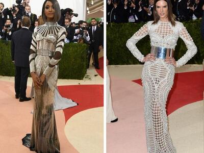 Με ασημένια Balmain Ζουρντάν Νταμν, Αλεσ...